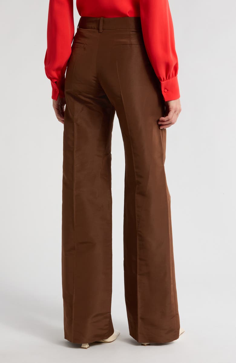 Valentino Garavani High Waist Silk Pants, Alternate, color, 
