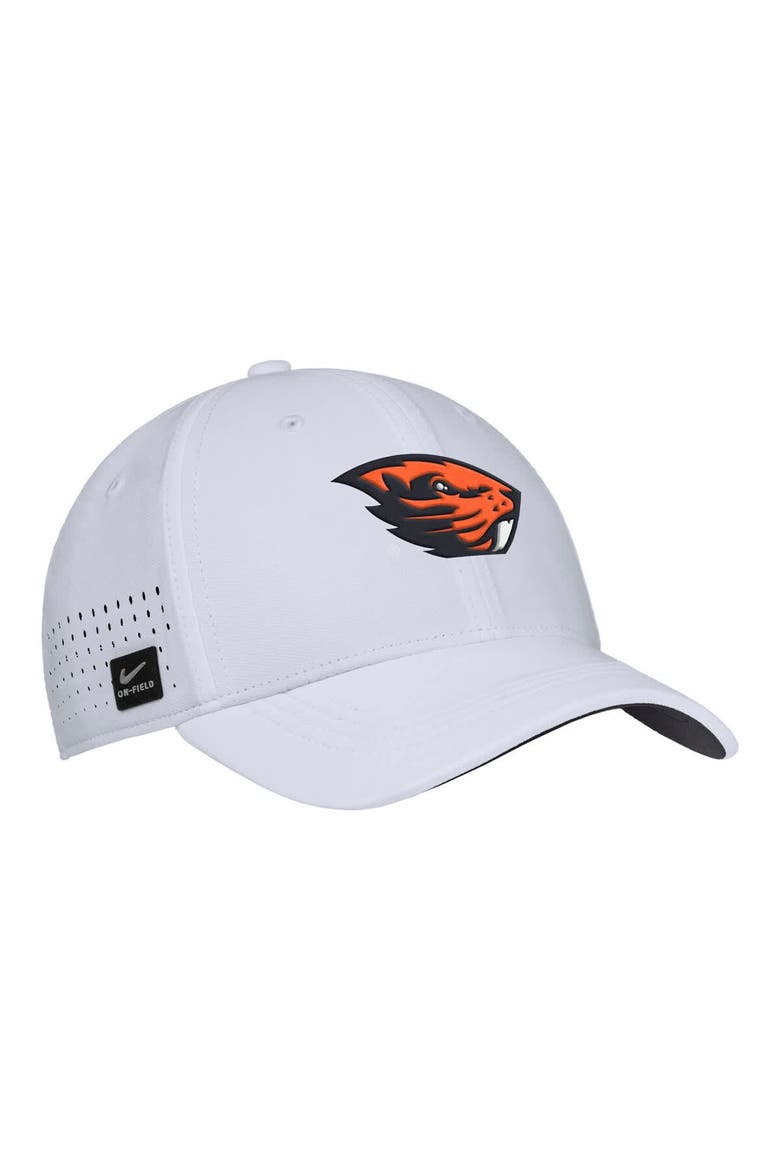 Men's Nike White Oregon State Beavers 2025 On-Field Performance Flex Hat, Main, color, White