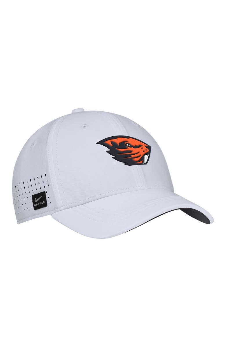 Nike Men's Nike White Oregon State Beavers 2025 On-Field Performance Flex Hat, Main, color, White
