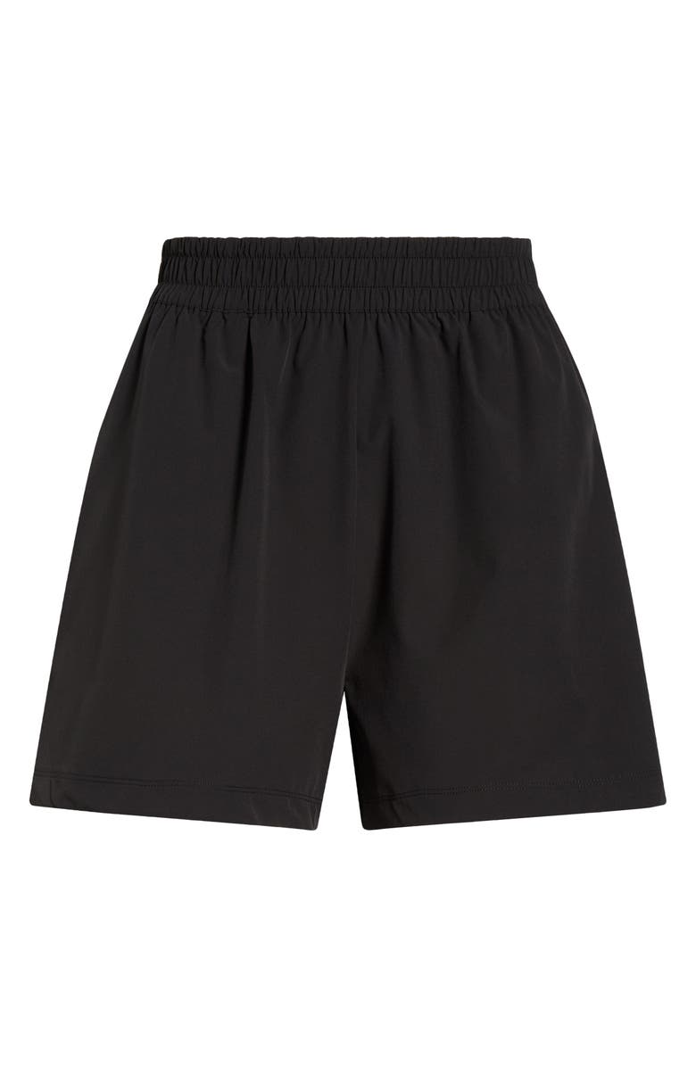 Zella Atlas High Waist Daily Shorts, Alternate, color, Black