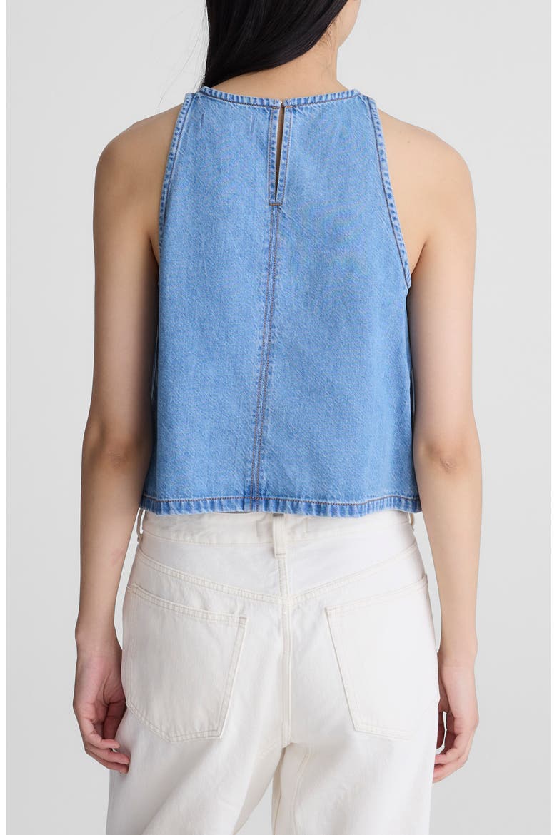 Airy Denim Shell Top, Alternate, color, CLEAN SOFT SKY