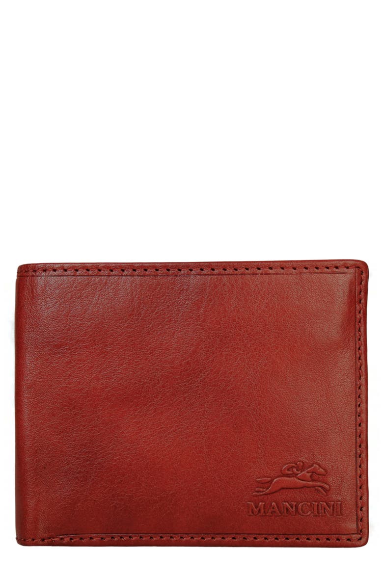 RFID Secure Leather Bifold Wallet, Main, color, COGNAC