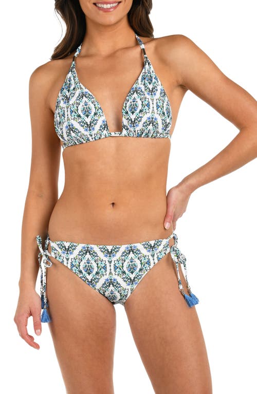 La Blanca Deja Blue Adjustable Loop Hipster Bikini Bottoms