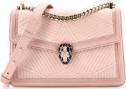 Pre-Owned Bvlgari Serpenti Forever Shoulder Bag Quilted Leather Small