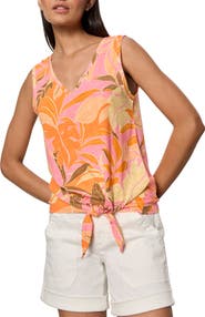 Sanctuary Floral Print Cotton Blend Tank