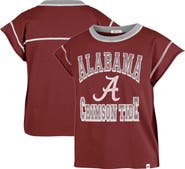 '47 Women's '47 Crimson Alabama Crimson Tide Sound Up Maya Cutoff T-Shirt