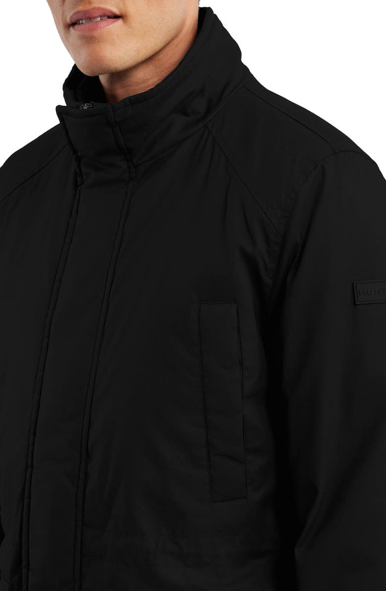 Hunter Robert Waxed Twill Utility Jacket, Alternate, color, Black