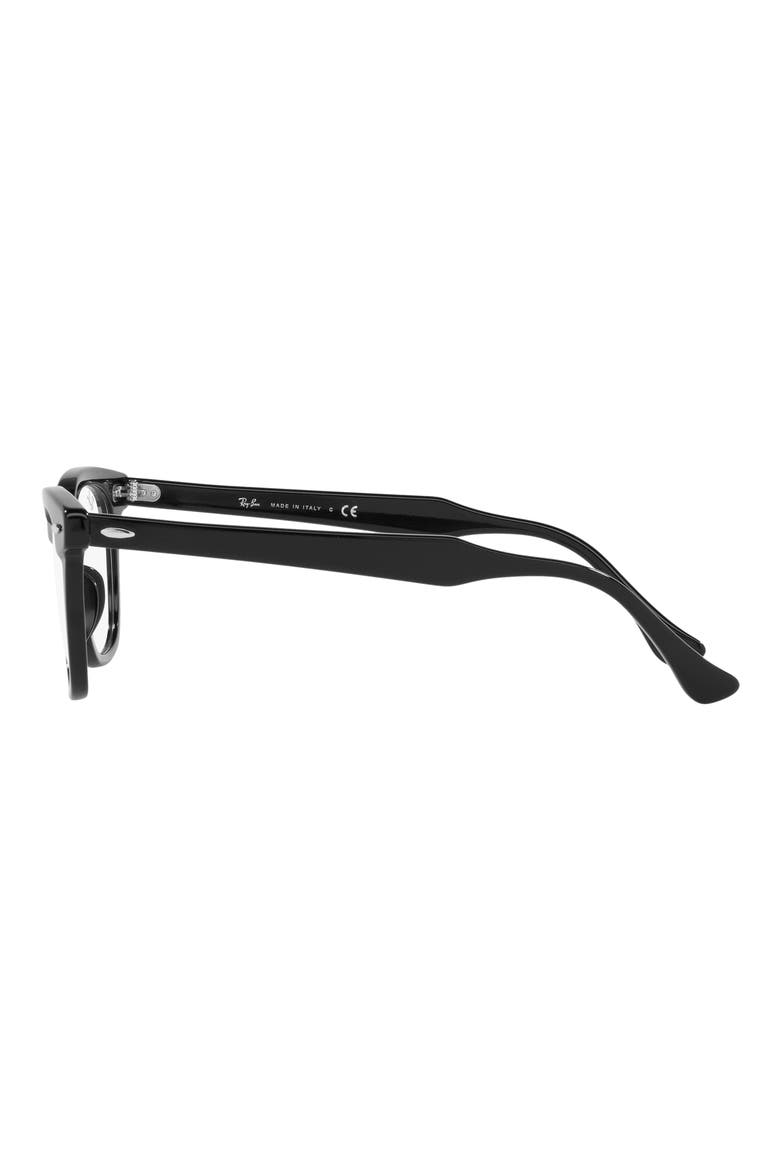 Hawkeye 50mm Square Optical Glasses, Alternate, color, BLACK