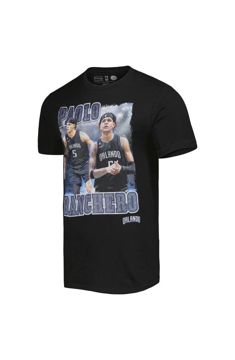 Stadium Essentials Unisex Stadium Essentials Paolo Banchero Black Orlando Magic City Edition Double Double Player T-Shirt, Alternate, color,
