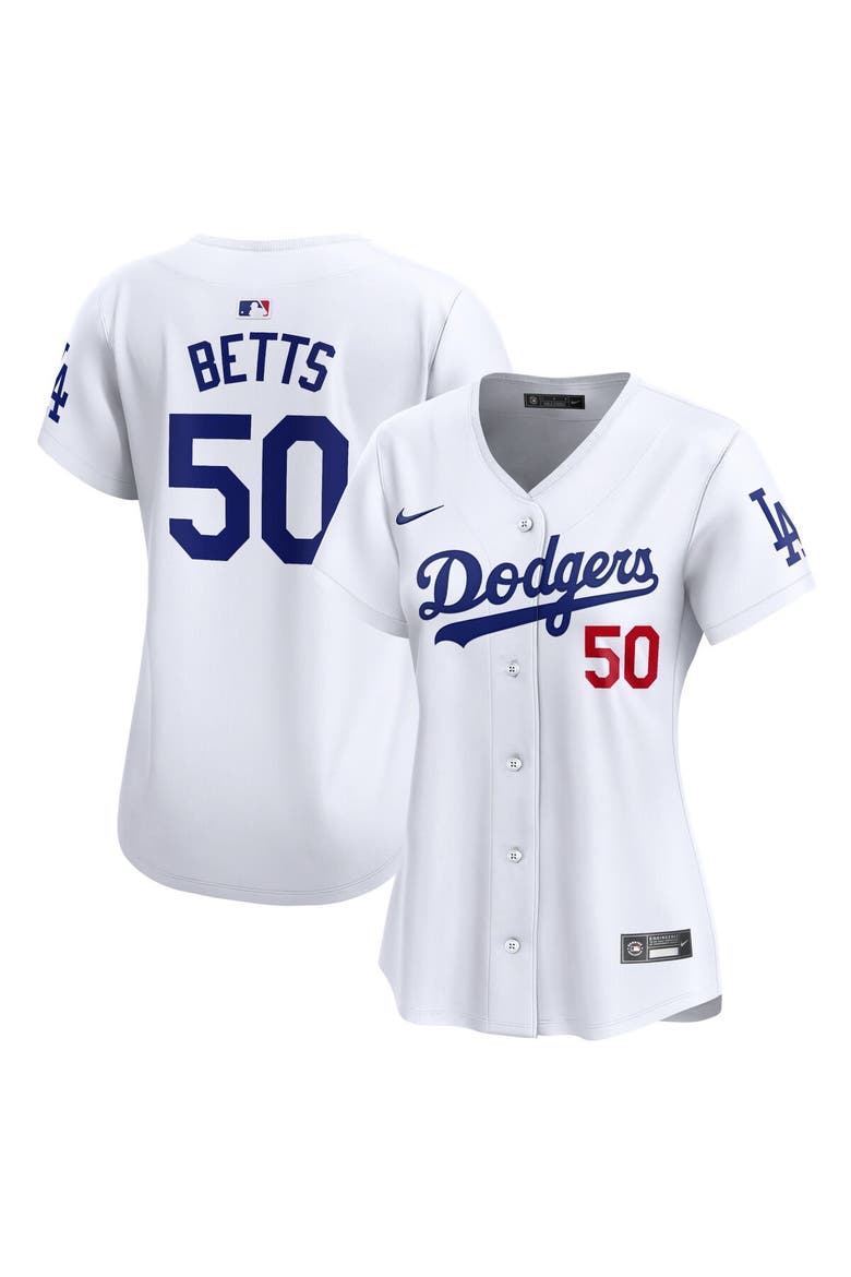 Women's Nike Mookie Betts White Los Angeles Dodgers Home Limited Player Jersey, Main, color, White
