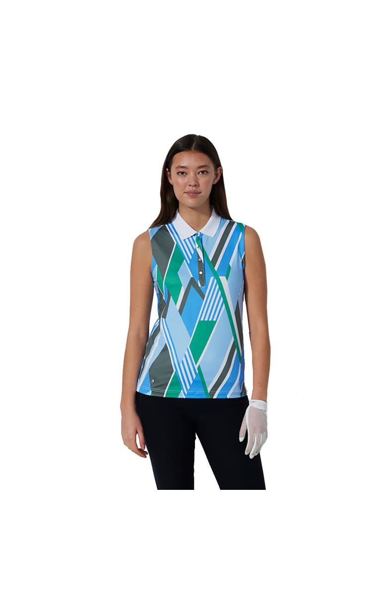 Daily Sports Fusion Womens Sleeveless Golf Polo, Main, color, Stripe Fusion