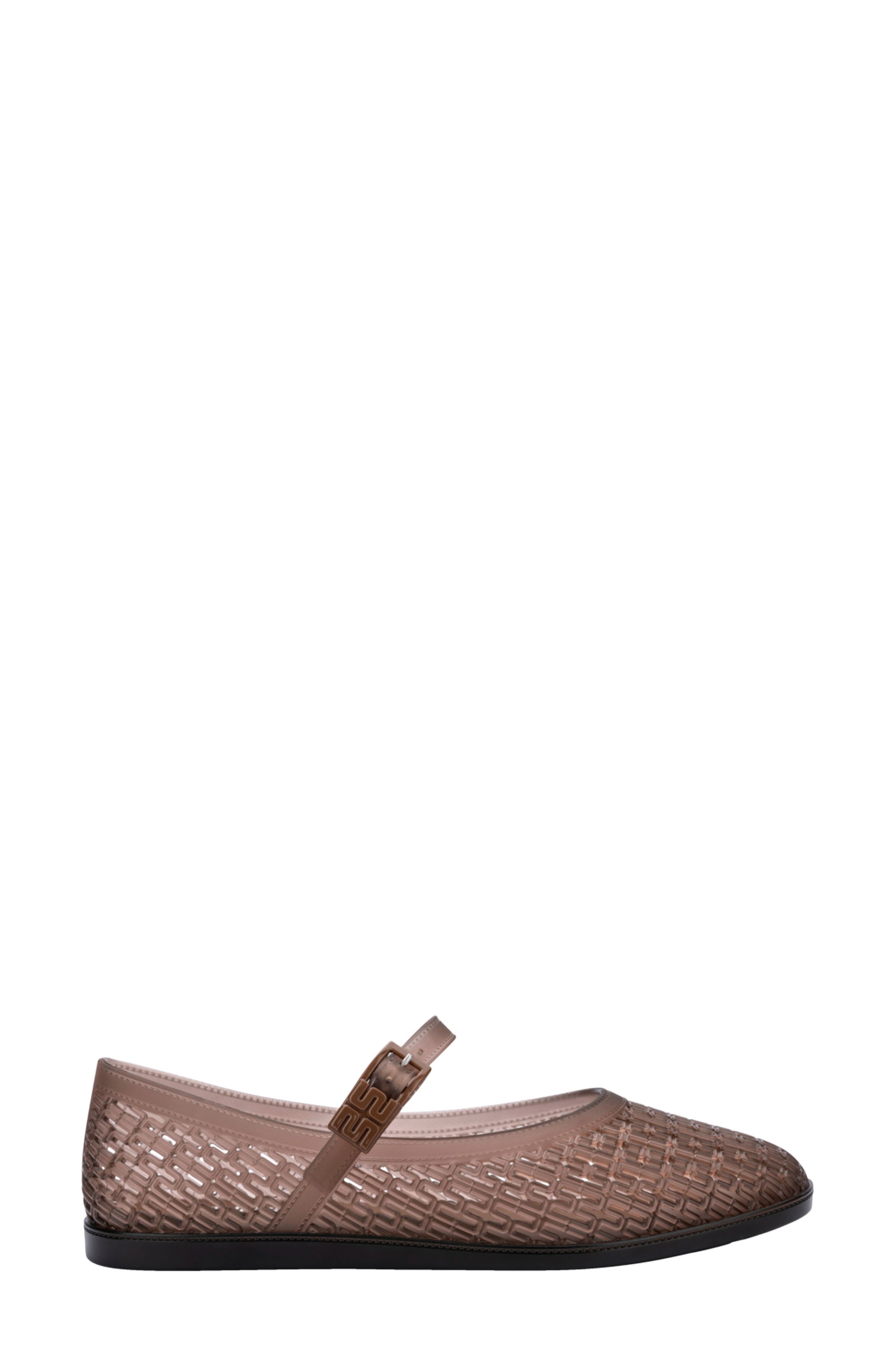 Harper Mary Jane Jelly Flat, Alternate, color, CLEAR BROWN
