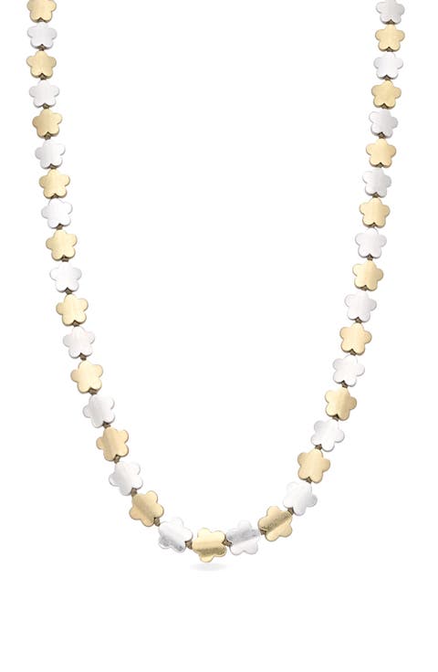 Lindsay Flower Motif Necklace