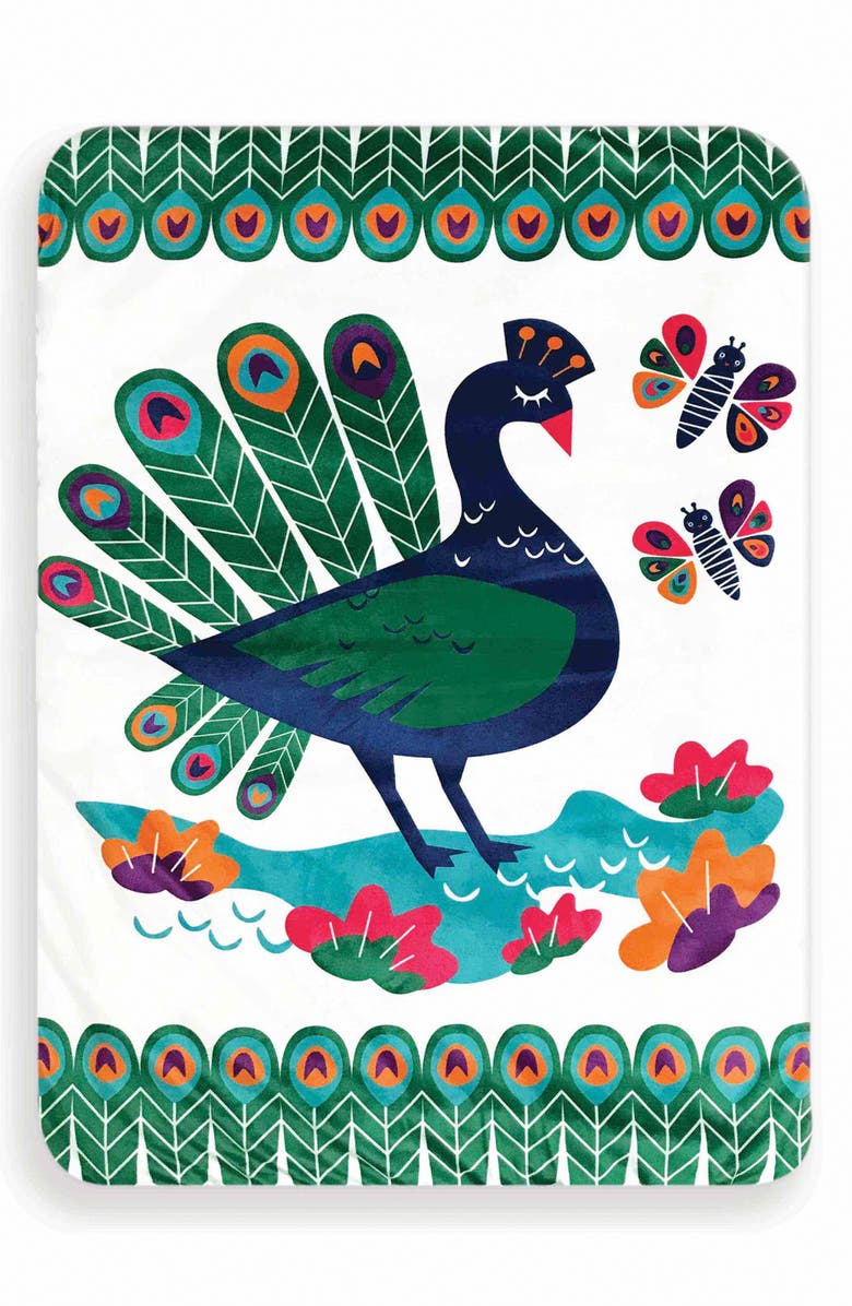 O.B. Designs Peacock Paradise Play Mat, Main, color, 