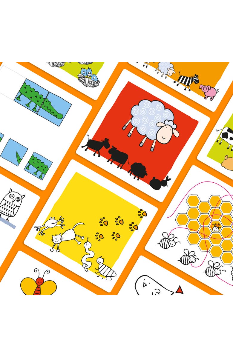 HABA Logic Case Extension Set Animals, Travel Games, Car Games for Kids Ages 4-8, Toddler Flash Cards, Educational Puzzle Games & Brain Teasers, Alternate, color, 