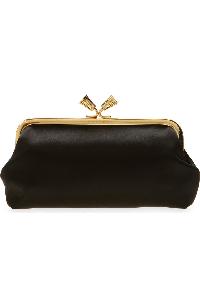 Anya Hindmarch Maud Satin Clutch, Main, color,