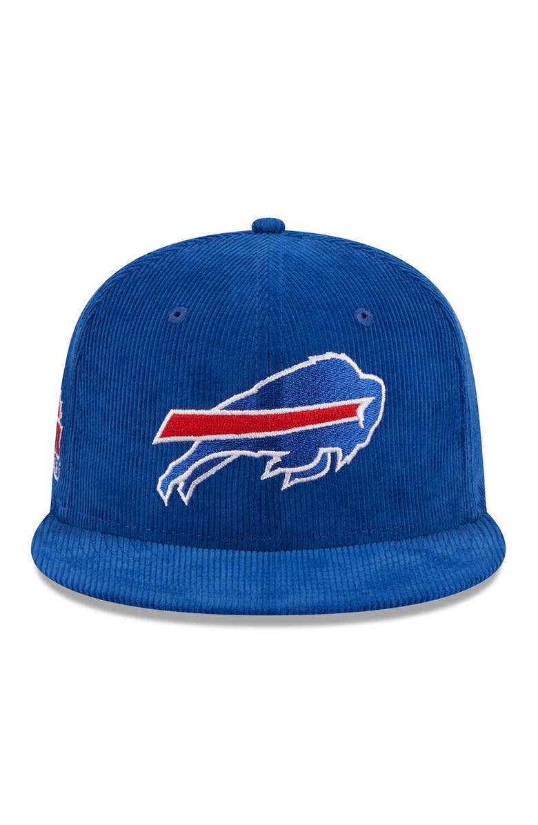 New Era Men's New Era Royal Buffalo Bills Throwback Cord 59FIFTY Fitted Hat, Alternate, color, 