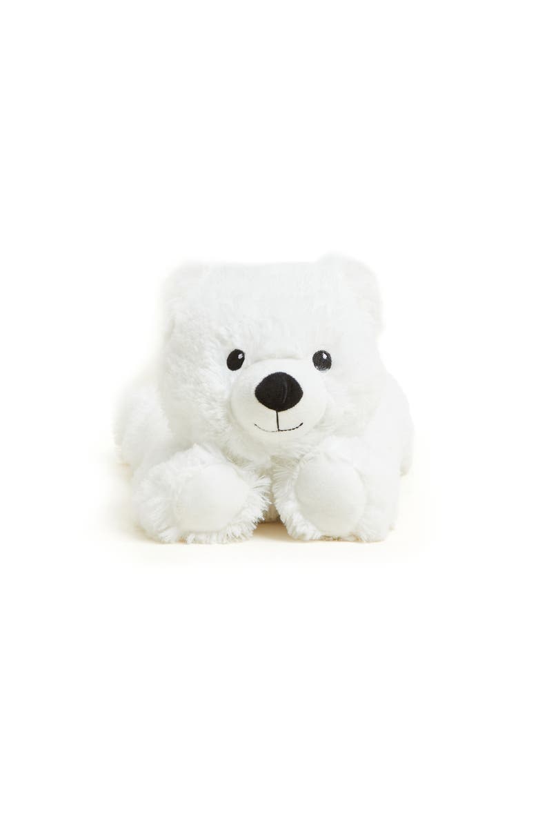 Warmies White Bear Plush Toy, Alternate, color, White