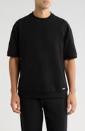 KARL LAGERFELD PARIS Mock Neck Waffle Knit T-Shirt