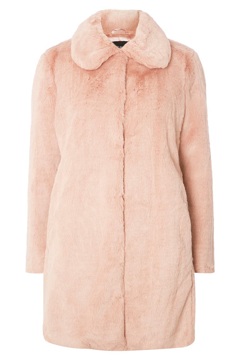 Dolly Faux Fur Jacket, Alternate, color, DUSKY ROSE