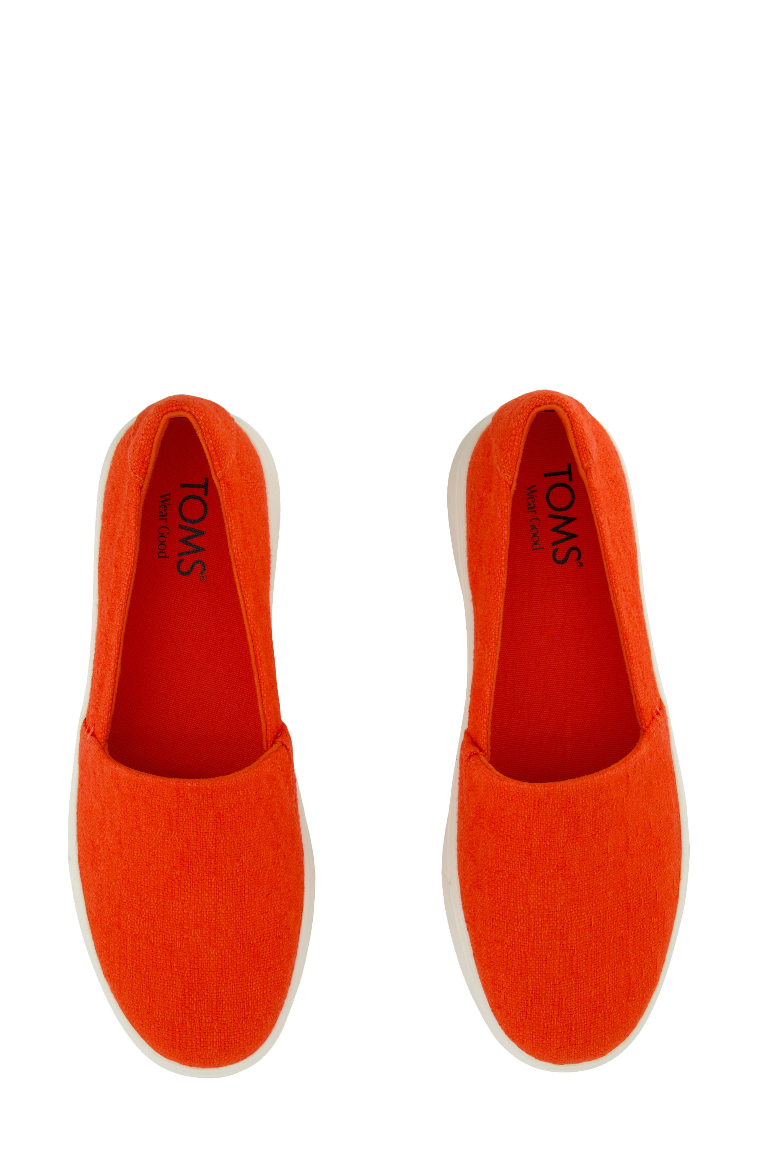 TOMS Kameron Slip-On Sneaker, Alternate, color, Red