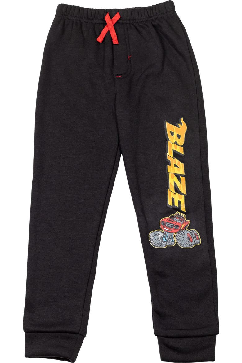 Fleece 2-Piece Hoodie and Joggers Set, Alternate, color, Blaze Red Black