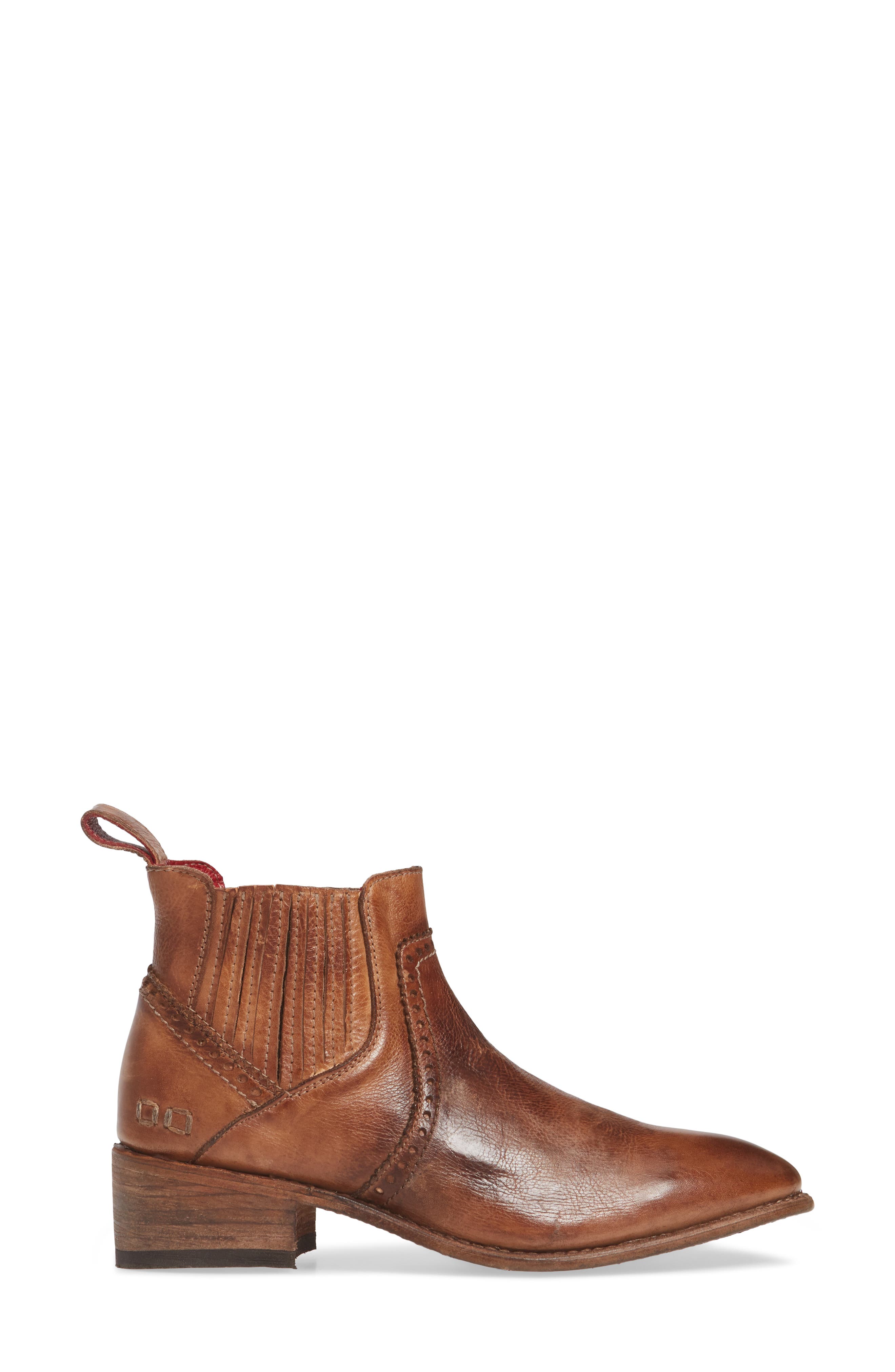 Ellice Bootie, Alternate, color, TAN RUSTIC LEATHER