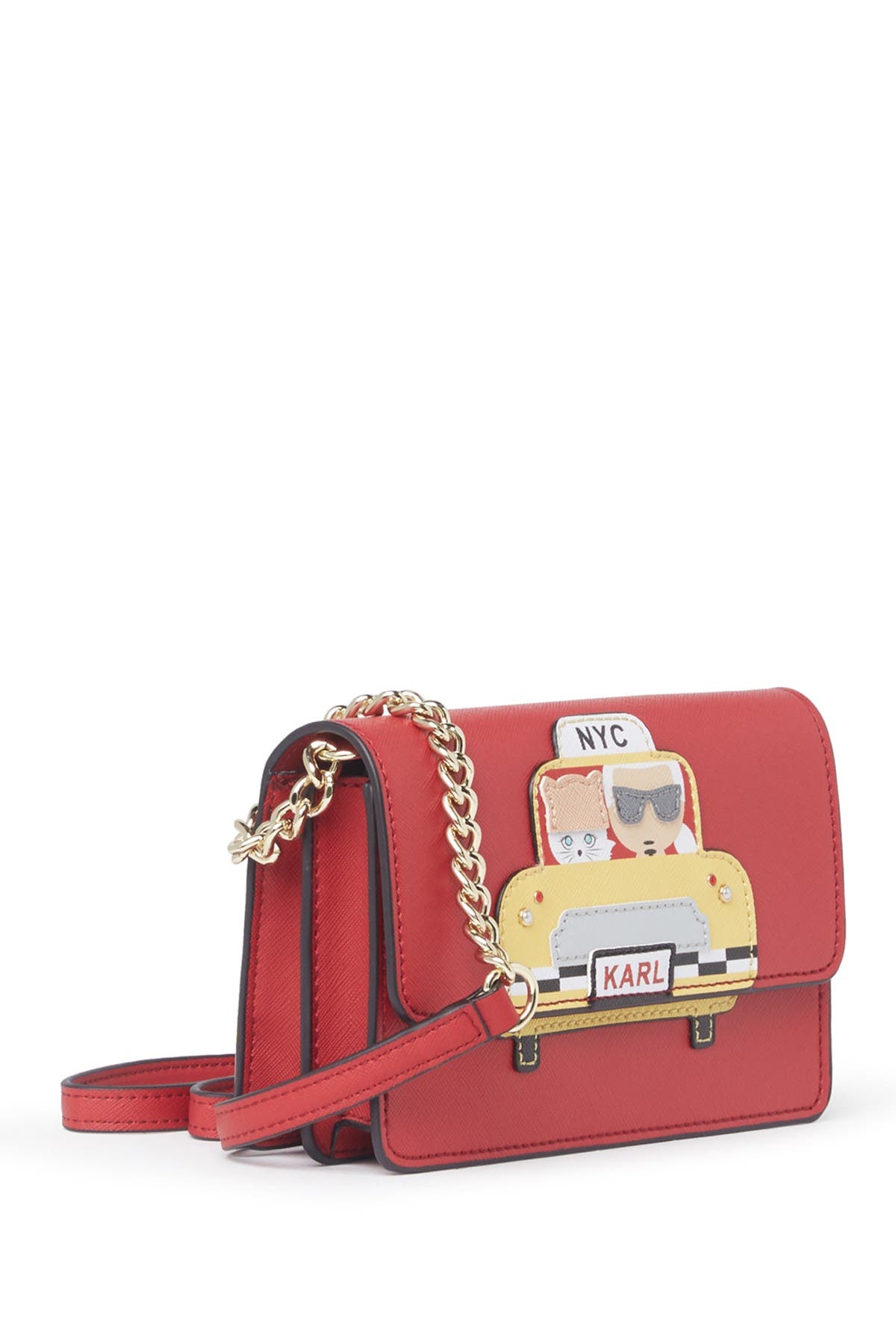 KARL LAGERFELD PARIS Maybelle Printed Crossbody Bag, Alternate, color, 