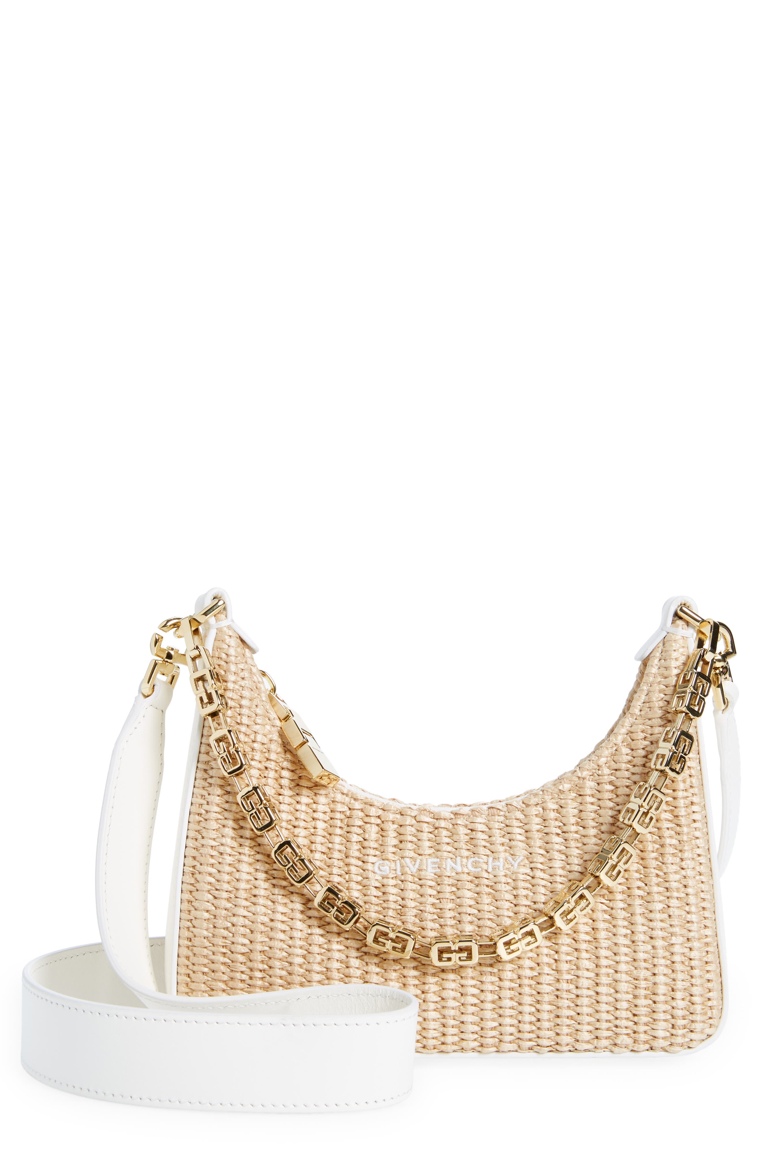 Givenchy Mini Moon Cutout Hobo Bag, Main, color, 