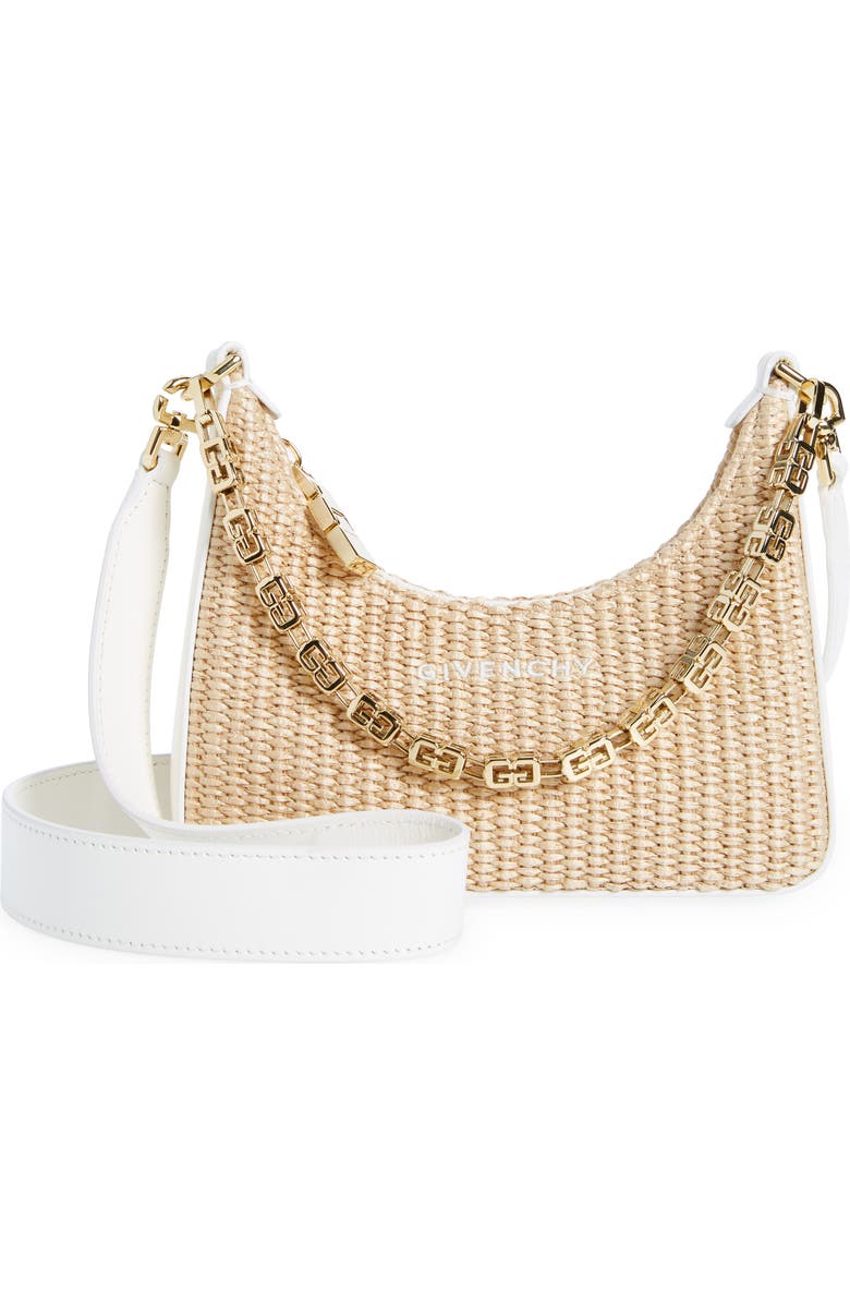 Givenchy Mini Moon Cutout Hobo Bag, Main, color,