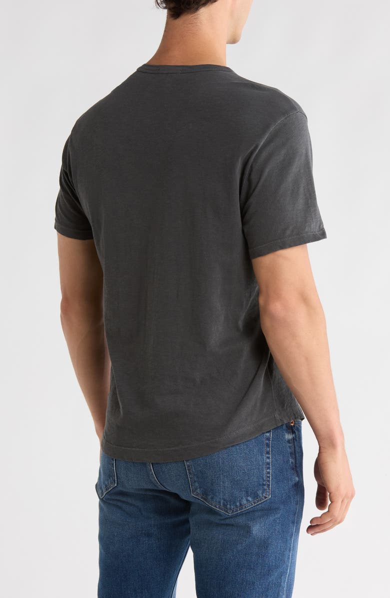 BUCK MASON Slub Supima Cotton Curved T-Shirt, Alternate, color, Coal Venice Wash