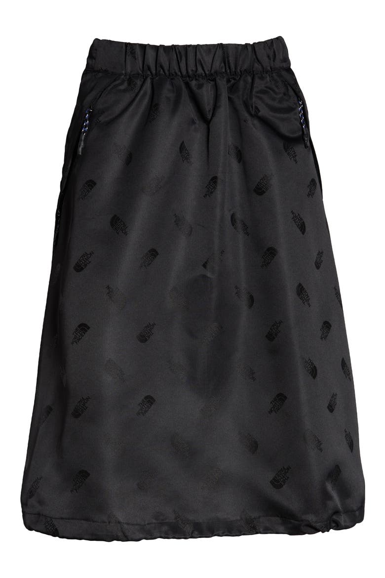 Black Series Logo Jacquard Skirt, Alternate, color, BLACK