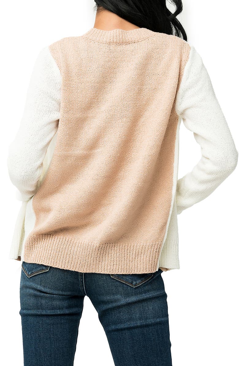 GIBSONLOOK Gigi Colorblock Cardigan, Alternate, color, 