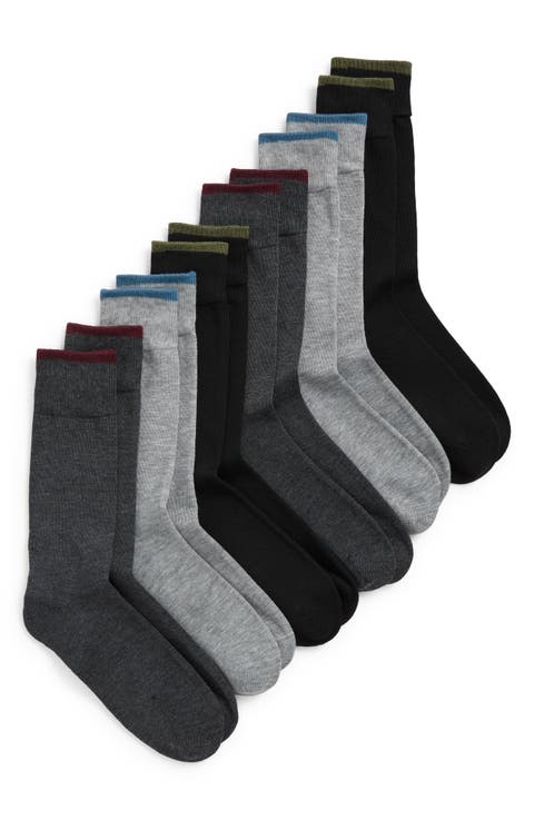 Assorted 6-Pack Crew Socks