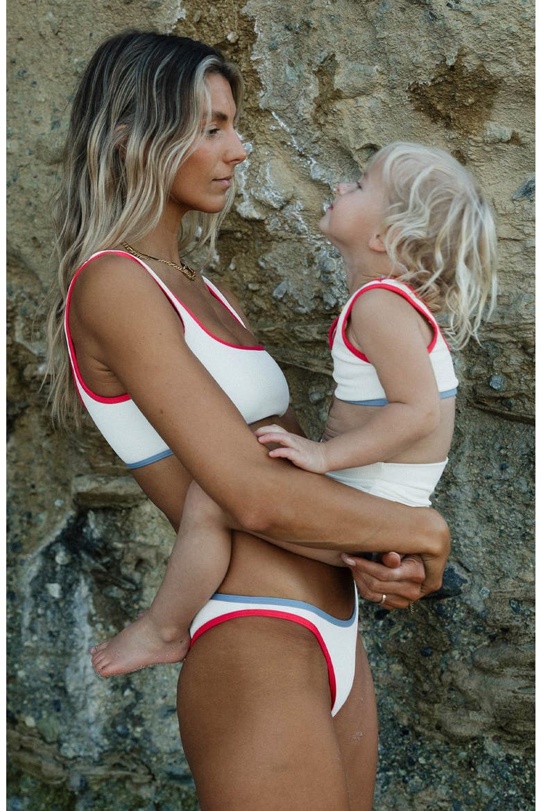 Kids' Little L Mini Two-Piece Swimsuit, Alternate, color, CREAM POUT