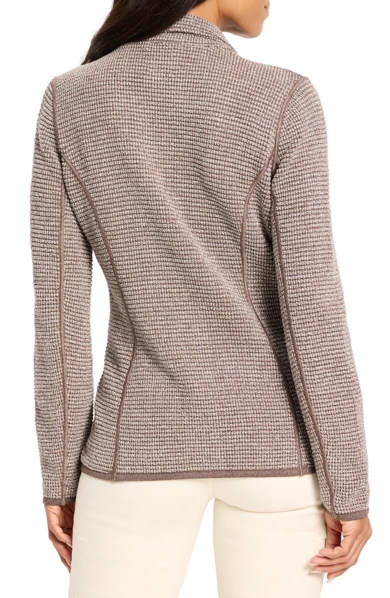 NIC+ZOE Pixel Knit Cotton Blend Blazer, Alternate, color, Brown Multi