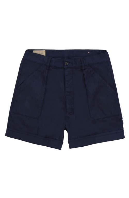 Fortela Haute Twill Cotton Shorts In Blue