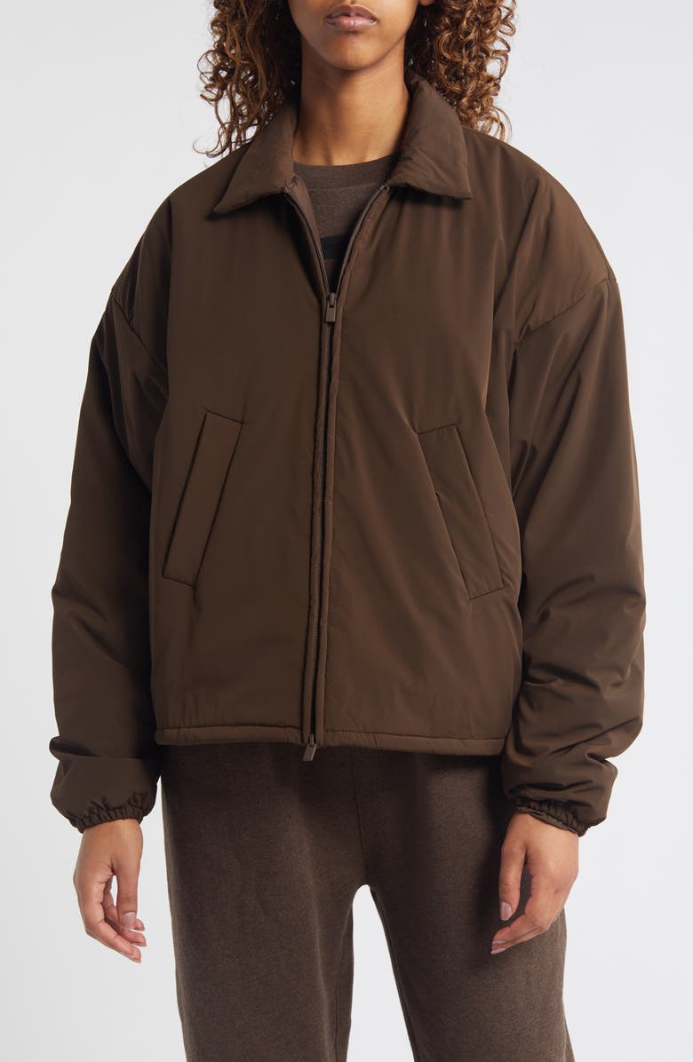 Fear of God Essentials Shell Bomber Jacket, Alternate, color,