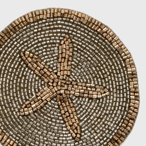 Joanna Buchanan Hand Beaded Coasters In Neutral