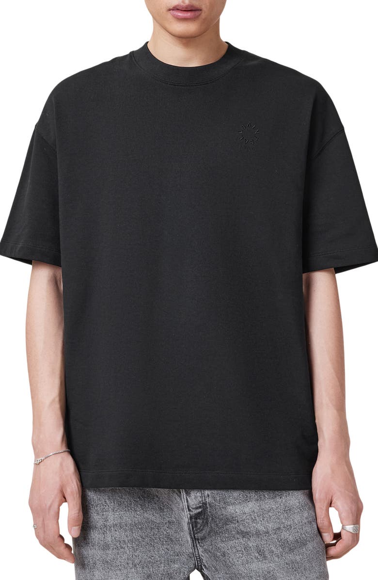 AllSaints Haven T-Shirt, Main, color, Jet Black