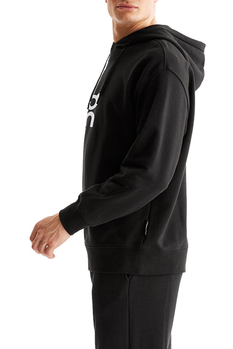 Club Oversize Organic Cotton Blend Hoodie, Alternate, color, BLACK