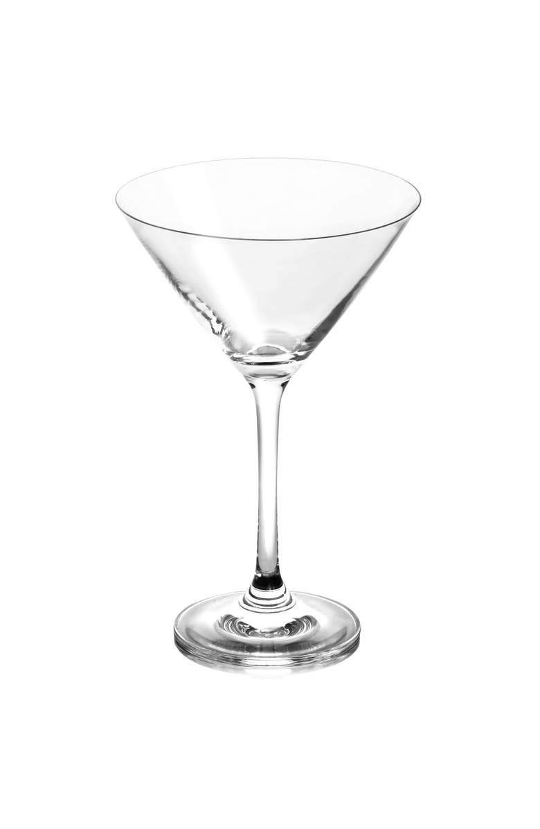 MARTHA STEWART 4 Piece 10oz Martini Glass Set, Alternate, color, Clear