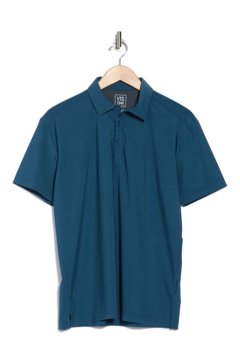 Hybrid Seersucker Performance Polo, Alternate, color, NAVY