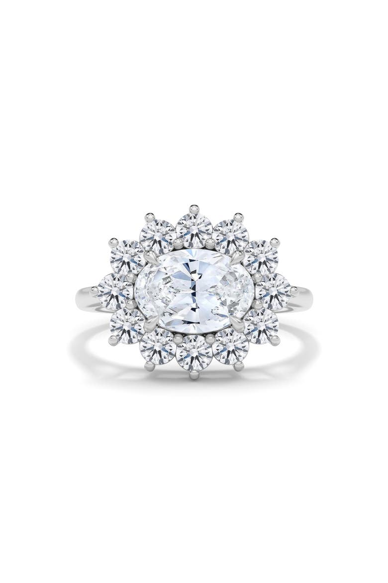 Princess Cut Lab Grown Diamond Engagement Ring, Alternate, color, WHITE