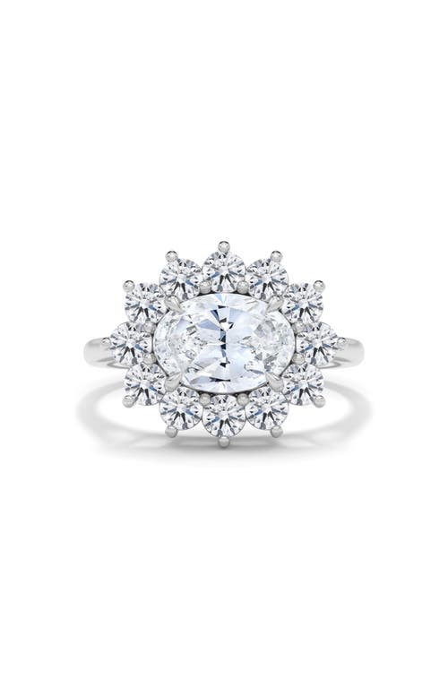 Hautecarat Princess Cut Lab Grown Diamond Engagement Ring In Brown