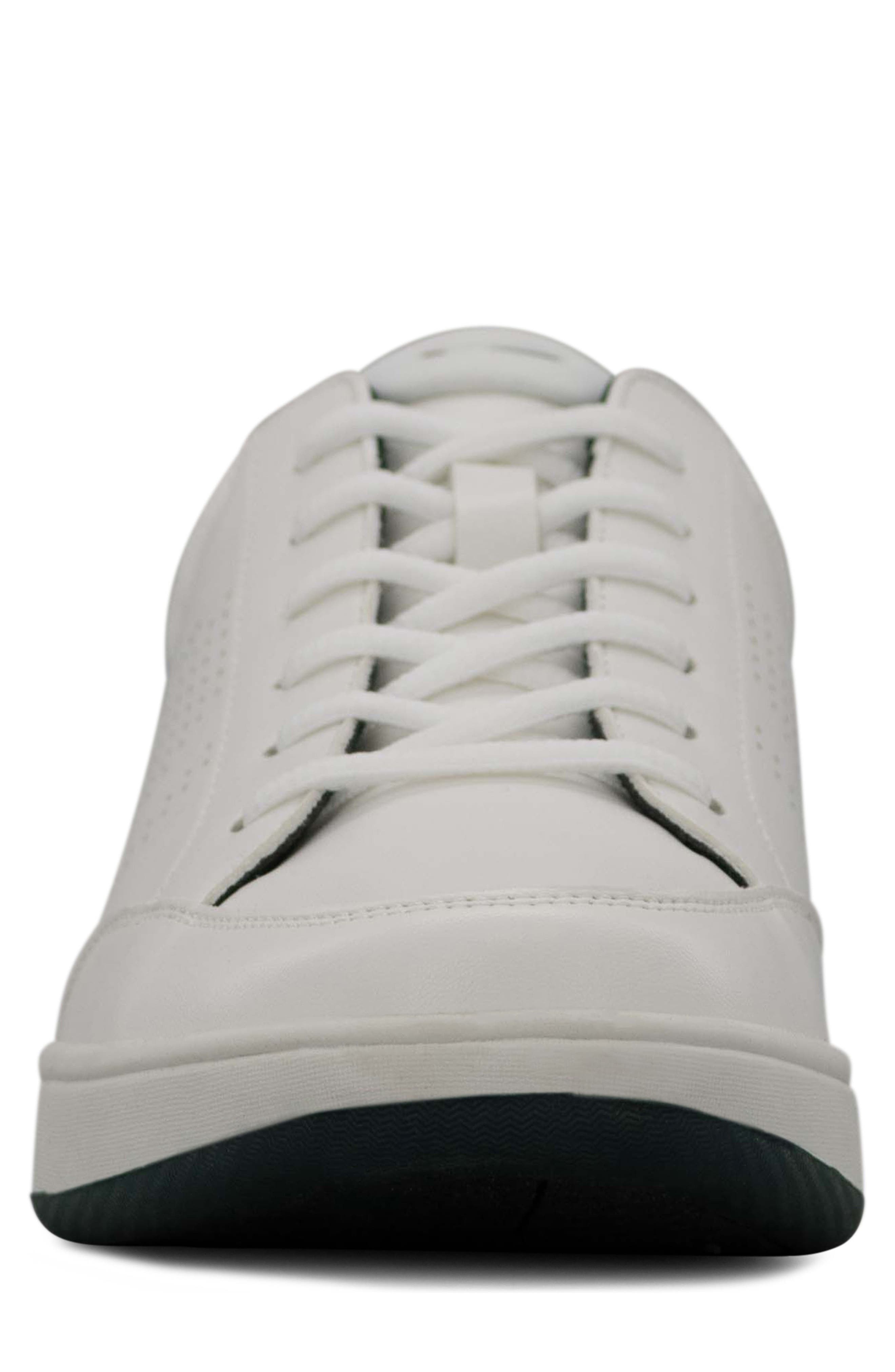 Ben Sherman Centre Perforated Sneaker, Alternate, color, White/ Hunter Green