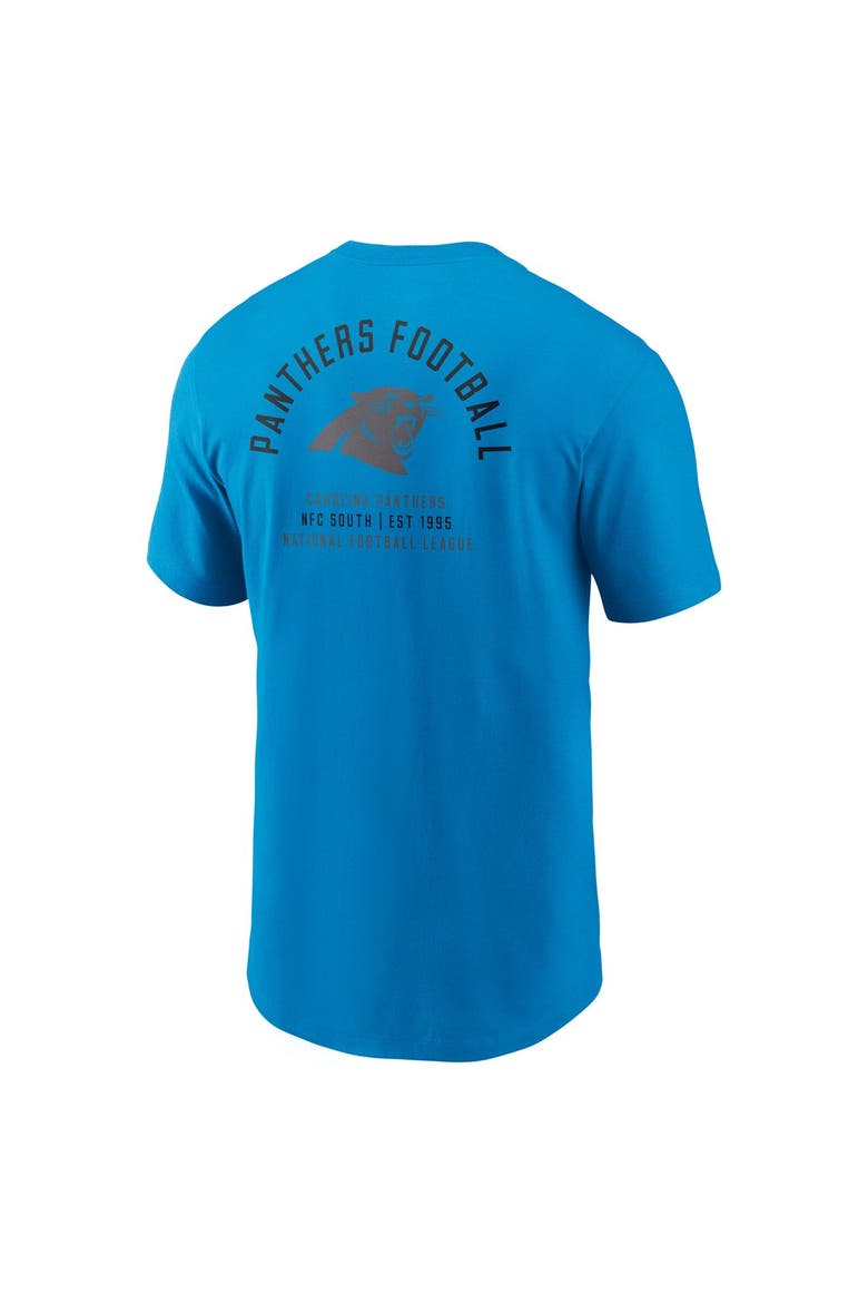 Men's Nike Blue Carolina Panthers Split Logo T-Shirt, Alternate, color, Blue