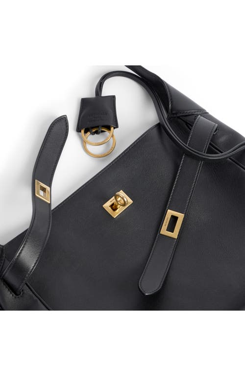 Balenciaga Small Bel Air Leather Hobo Bag In 1000 Black