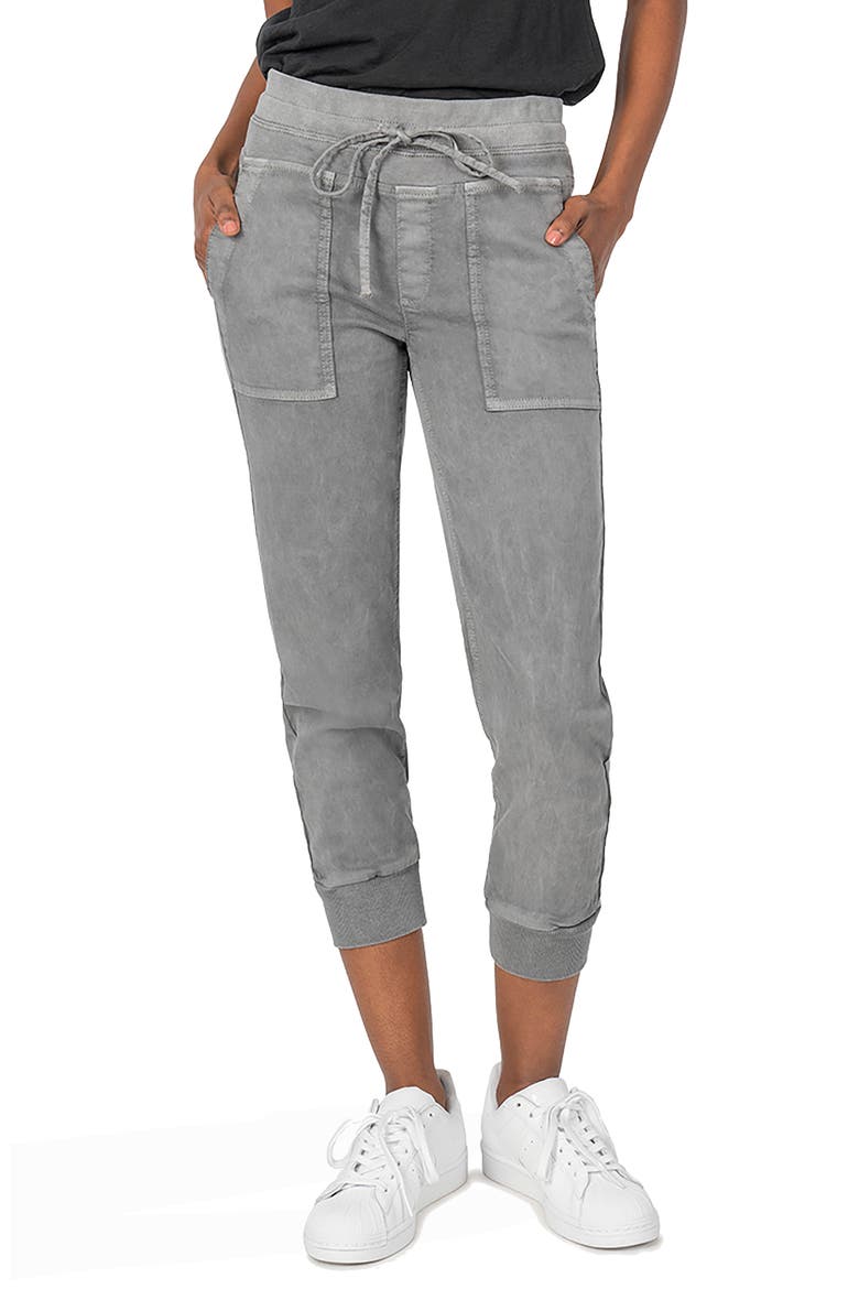KUT from the Kloth Mirabella Crop Joggers, Main, color, GREY/ GREY