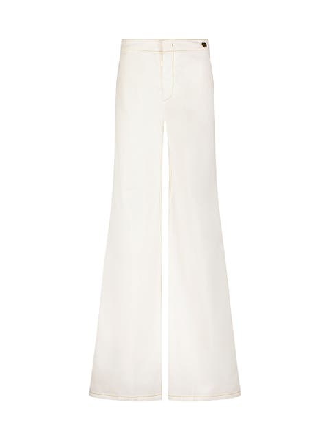 Jane Cotton Stretch Flare Trouser